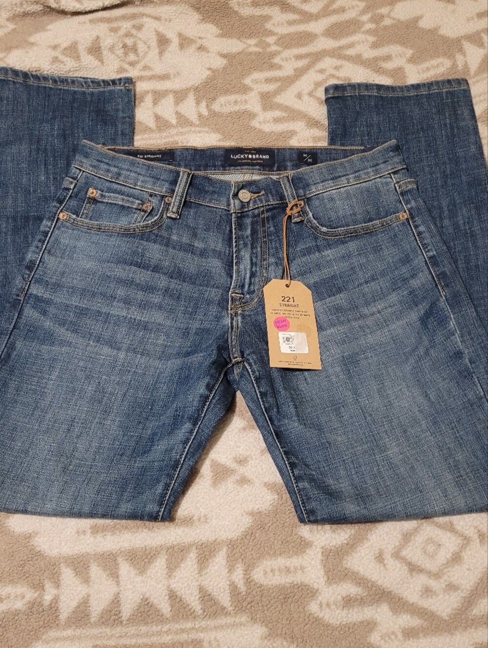 Lucky Brand Men's Straight Jeans in Blue Denim Nwt.